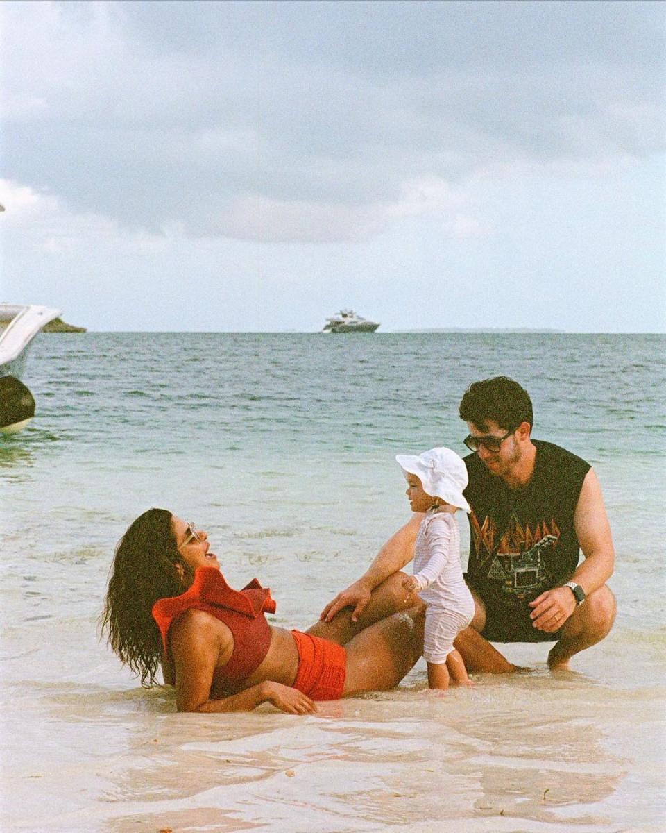 priyanka chopra, nick jonas, and malti