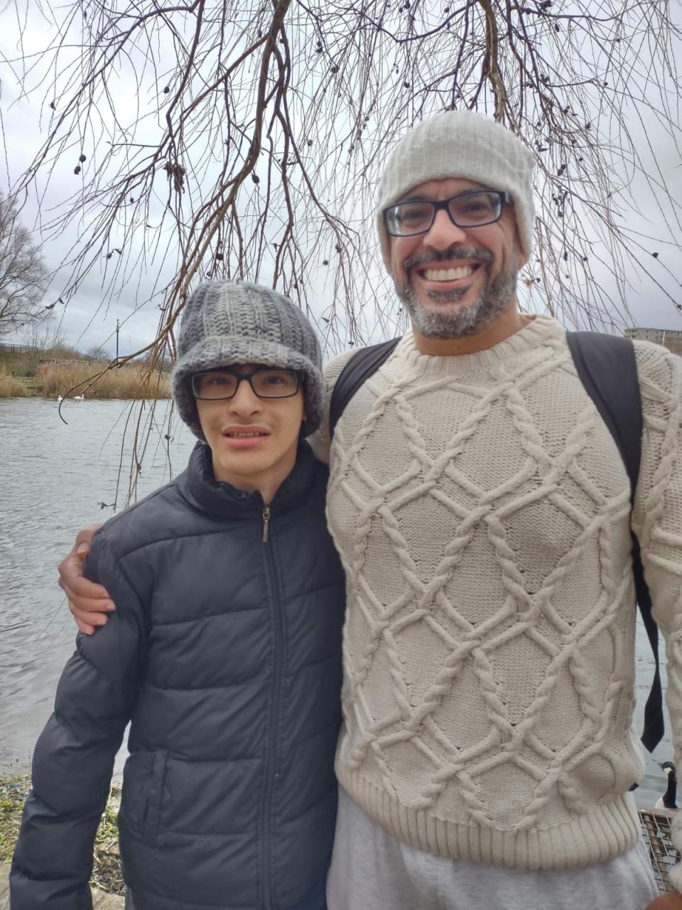 Nelio Salles De Siqueira and his son Caique Pires Salles