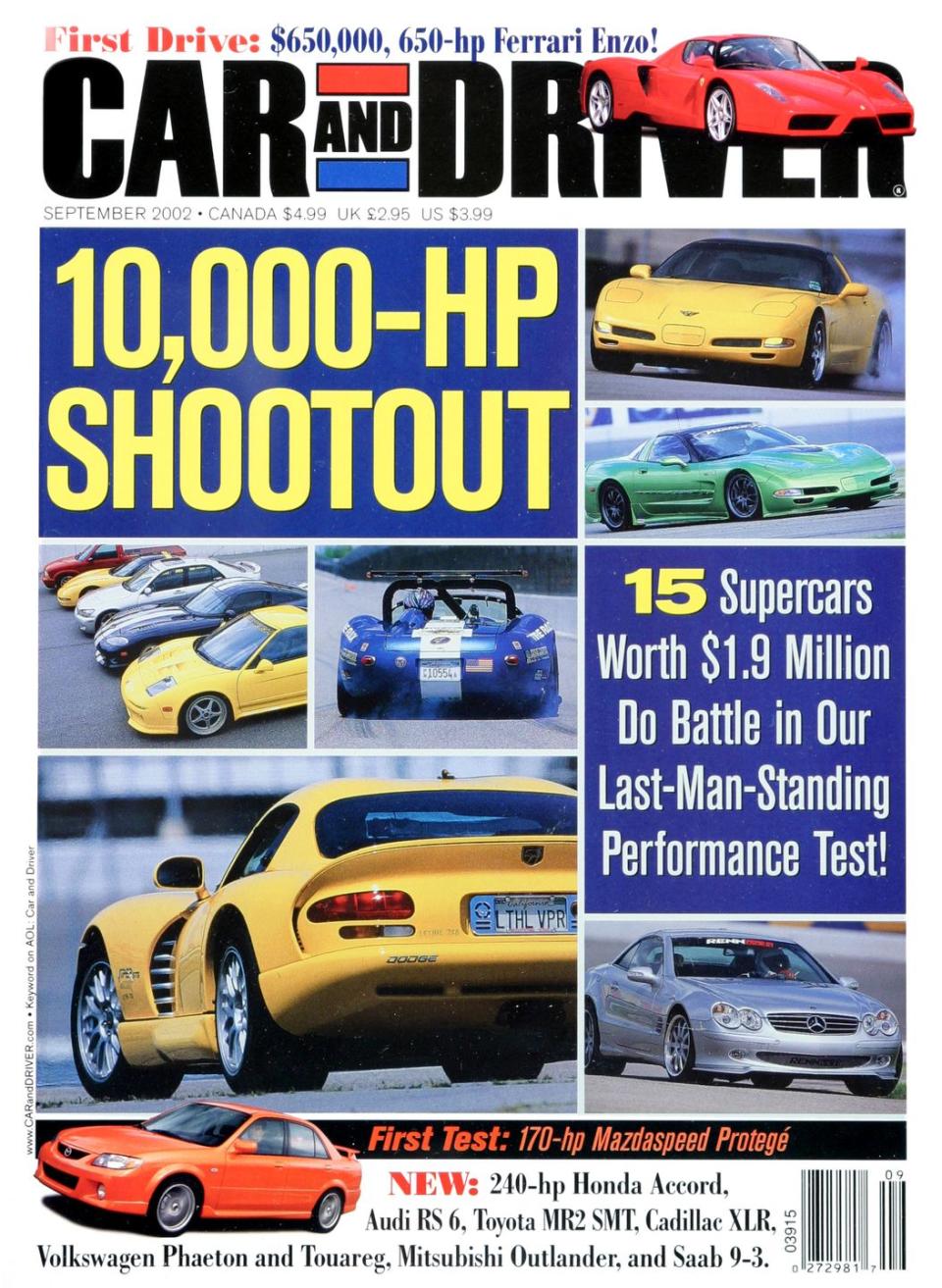 The 89 Issues of Car and Driver with a Corvette on the Cover