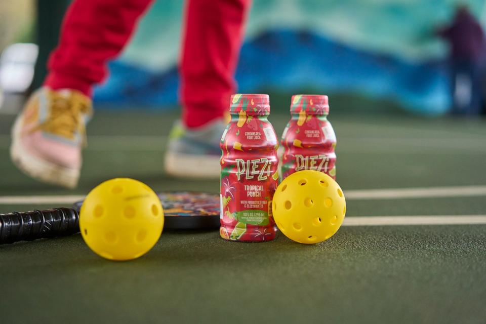 PHOTO: PLEZi Nutrition's first product—a kids' drink called PLEZi—has 75% less sugar than average leading 100% fruit juices, no added sugar, plus fiber and nutrients, like potassium, magnesium, and zinc. (PLEZi)
