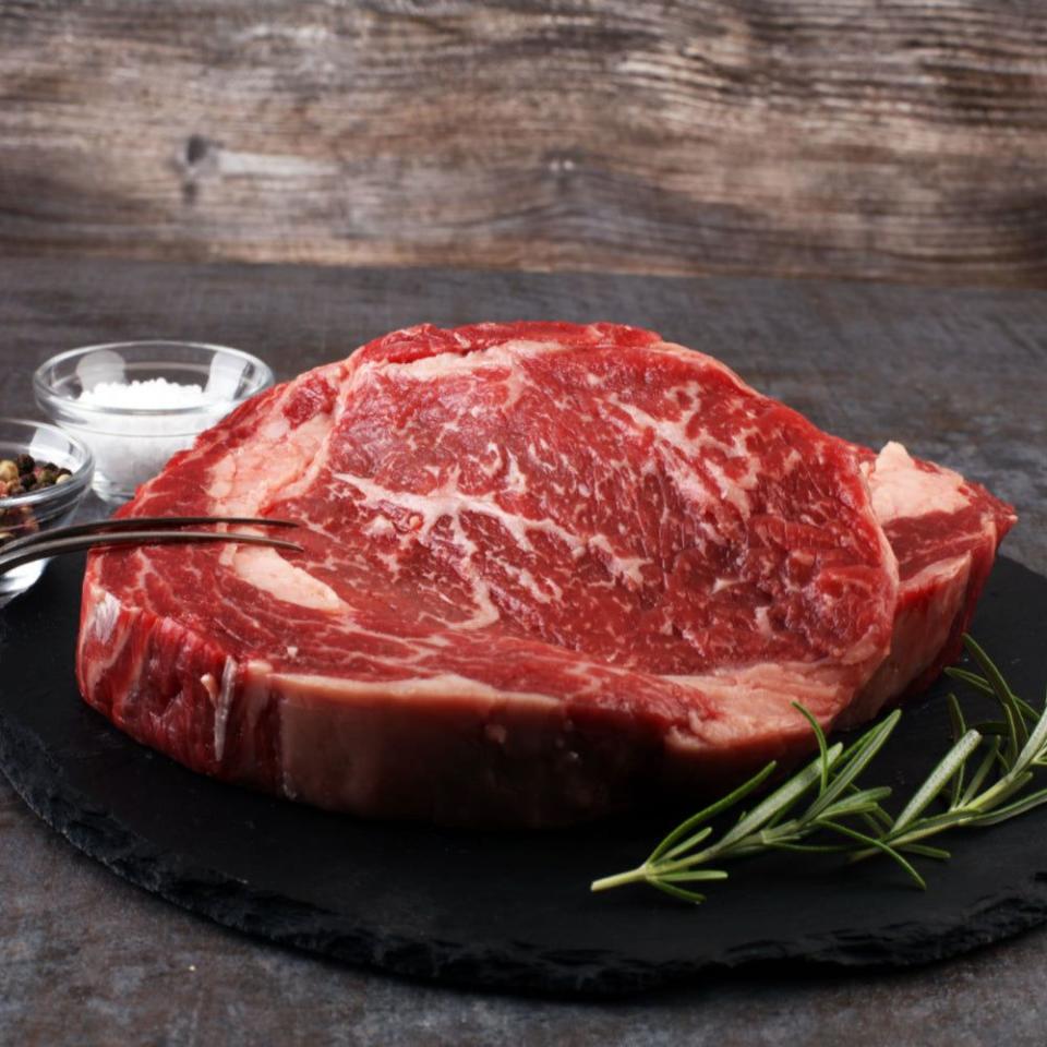 <p>Boxed Halal</p><p><strong>$69.99</strong></p><p><a href="https://boxedhalal.com/products/halal-wagyu-ny-strip-steak" rel="nofollow noopener" target="_blank" data-ylk="slk:Shop Now;elm:context_link;itc:0;sec:content-canvas" class="link ">Shop Now</a></p><p>All the meats sold via this site (and there is a huge variety for you to choose from) are 100% halal certified. This particular 2-pack of wagyu New York strip steaks is humanely raised and free of hormones and antibiotics.</p>