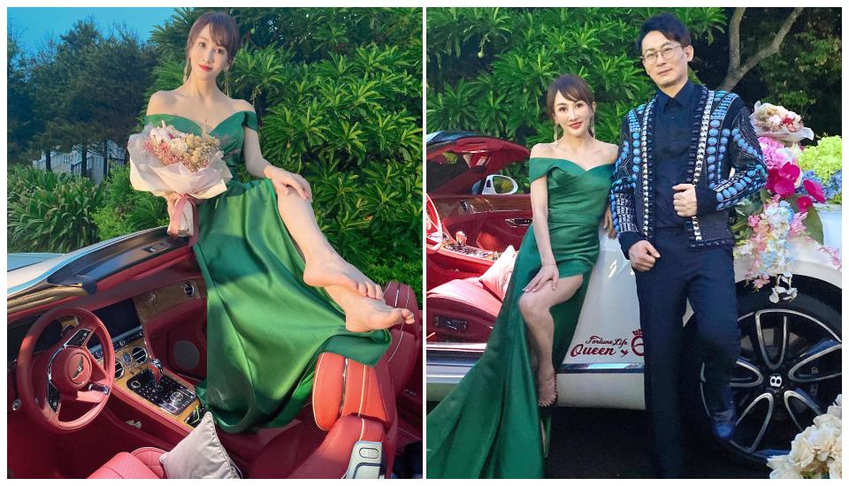 王宥忻和老公拍10周年婚紗。（圖／固力狗娛樂）
