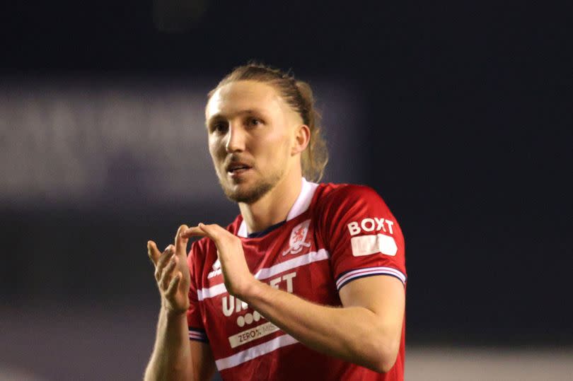 Middlesbrough's Luke Ayling applauds the fans