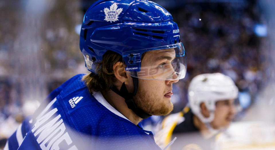 William Nylander’s future seems like it will be in Toronto, at least for now. (Photo by Kevin Sousa/NHLI via Getty Images)