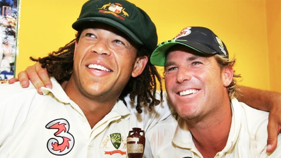 Andrew Symonds and Shane Warne, pictured here during their playing days.