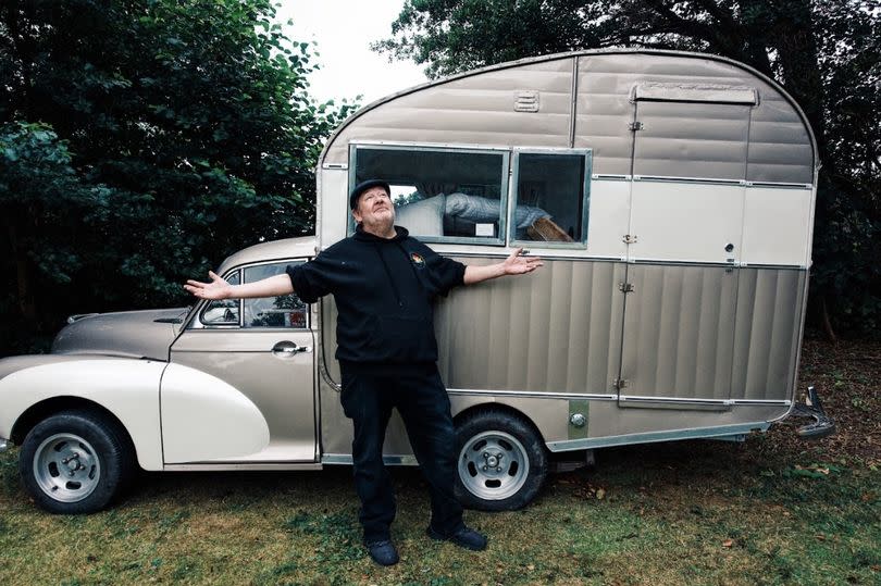 Johnny Vegas' Field of Dreams glamping site at Melbourne Hall. -Credit:ChuffMedia