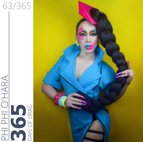 Drag queen creates incredible transformations for 365 day photo challenge