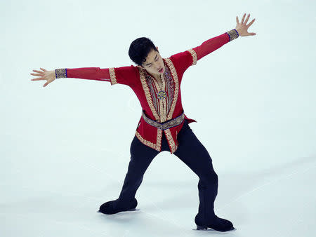 FILE PHOTO: Figure Skating - ISU Grand Prix of Figure Skating Final 2016/2017 - Men Free Skating - Marseille, France - 10/12/16 - Nathan Chen of the U.S. competes. REUTERS/Jean-Paul Pelissier/File Photo