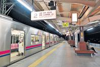 乘京王電鐵來往新宿及高尾山口站，是眾方式中最快的。（劉景茵攝）