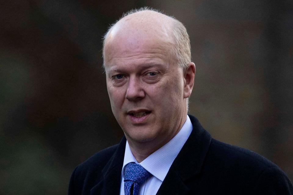 Former Transport Secretary Chris Grayling (EPA)