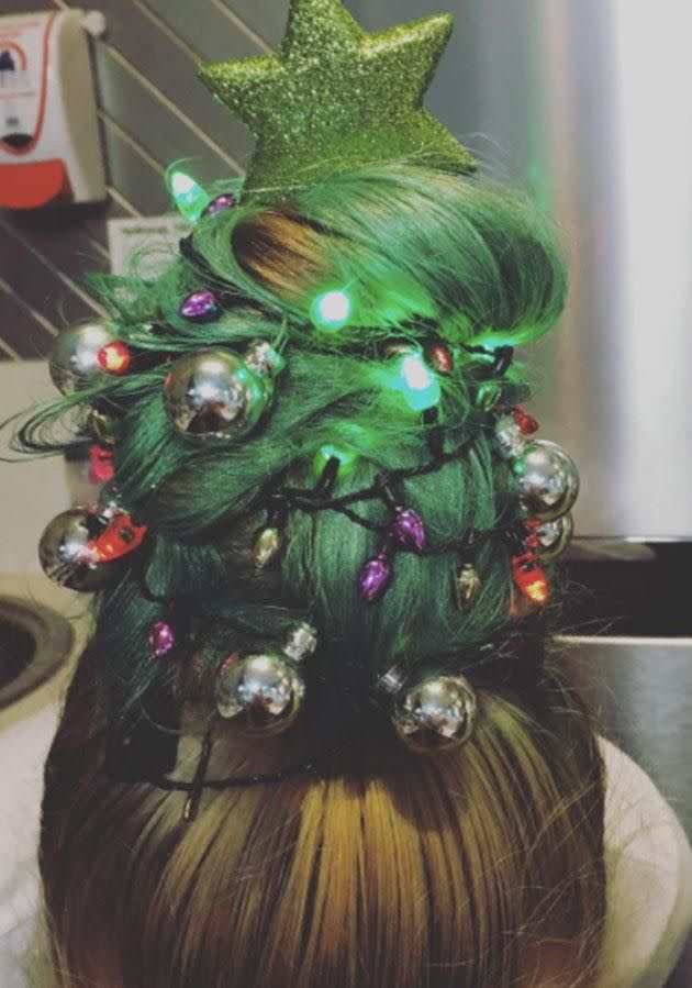 Green hairspray adds a touch of authenticity. Source: Instagram