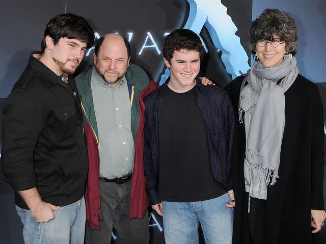 <p>Gregg DeGuire/FilmMagic</p> Jason Alexander and his wife Daena Title with their sons Gabe and Noah at the "Avatar" Los Angeles premiere on December 16, 2009 in Hollywood, California