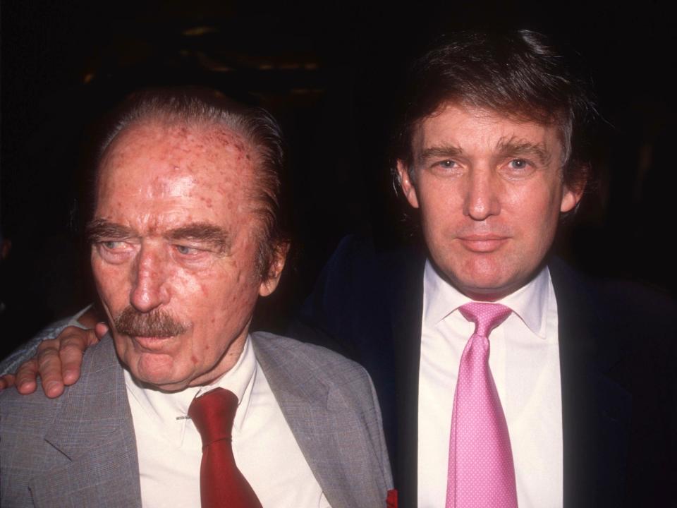 Fred Trump and son Donald Trump