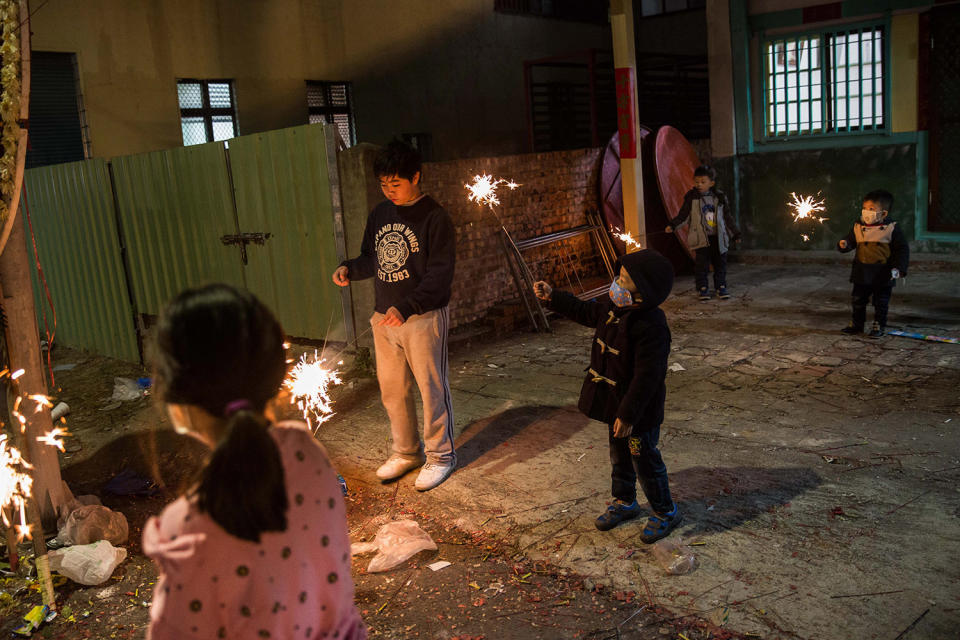 Taiwanese celebrate the world’s most dangerous fireworks festival