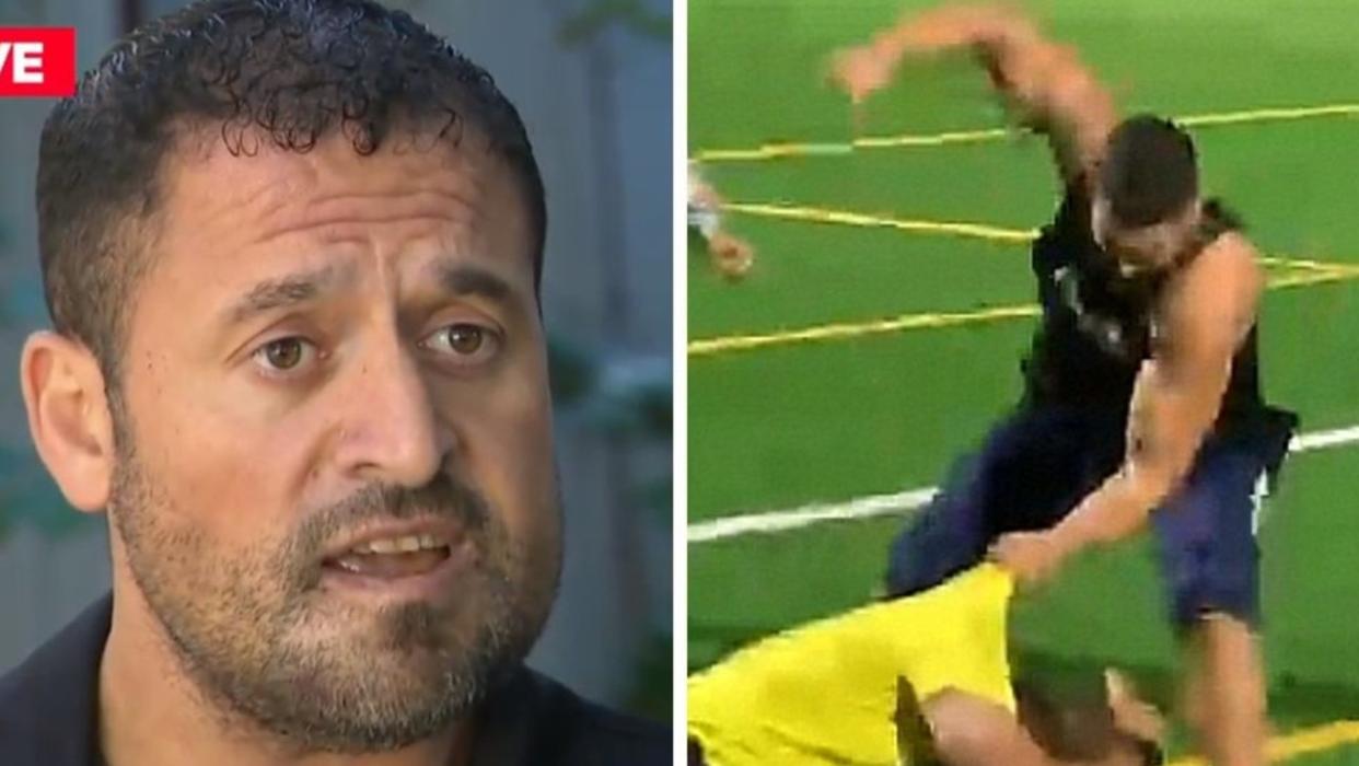 football referee punched