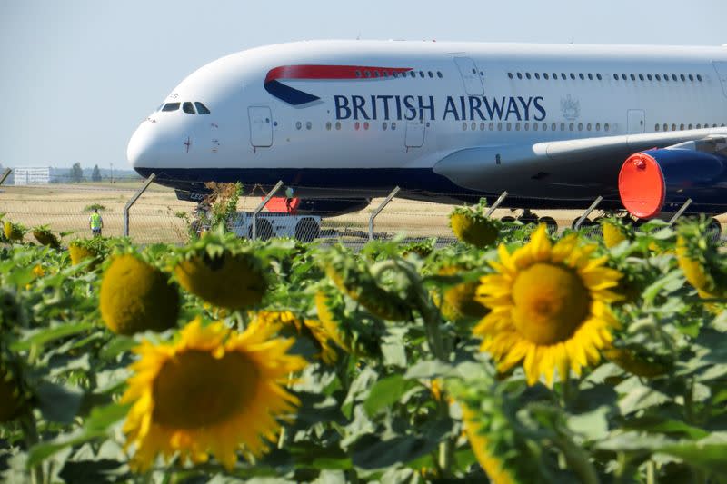 FILE PHOTO: Airplanes at Chateauroux airport in France