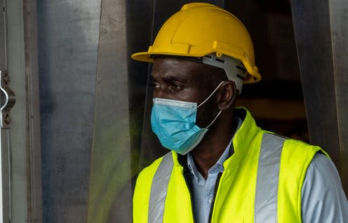 <span class="caption">How the law can protect you.</span> <span class="attribution"><a class="link " href="https://www.alamy.com/factory-industry-worker-working-with-face-mask-to-prevent-covid-19-coronavirus-spreading-during-job-reopening-period-image371833326.html?pv=1&stamp=2&imageid=C06017C7-1DE8-46DB-B069-AE2B7DE5BAF7&p=1150547&n=0&orientation=0&pn=1&searchtype=0&IsFromSearch=1&srch=foo%3dbar%26st%3d0%26pn%3d1%26ps%3d100%26sortby%3d2%26resultview%3dsortbyPopular%26npgs%3d0%26qt%3dcovid%2520worker%26qt_raw%3dcovid%2520worker%26lic%3d3%26mr%3d0%26pr%3d0%26ot%3d0%26creative%3d%26ag%3d0%26hc%3d0%26pc%3d%26blackwhite%3d%26cutout%3d%26tbar%3d1%26et%3d0x000000000000000000000%26vp%3d0%26loc%3d0%26imgt%3d0%26dtfr%3d%26dtto%3d%26size%3d0xFF%26archive%3d1%26groupid%3d%26pseudoid%3d%26a%3d%26cdid%3d%26cdsrt%3d%26name%3d%26qn%3d%26apalib%3d%26apalic%3d%26lightbox%3d%26gname%3d%26gtype%3d%26xstx%3d0%26simid%3d%26saveQry%3d%26editorial%3d%26nu%3d%26t%3d%26edoptin%3d%26customgeoip%3dGB%26cap%3d1%26cbstore%3d1%26vd%3d0%26lb%3d%26fi%3d2%26edrf%3d0%26ispremium%3d1%26flip%3d0%26pl%3d" rel="nofollow noopener" target="_blank" data-ylk="slk:Pitinan Piyavatin / Alamy Stock Photo;elm:context_link;itc:0;sec:content-canvas">Pitinan Piyavatin / Alamy Stock Photo</a></span>