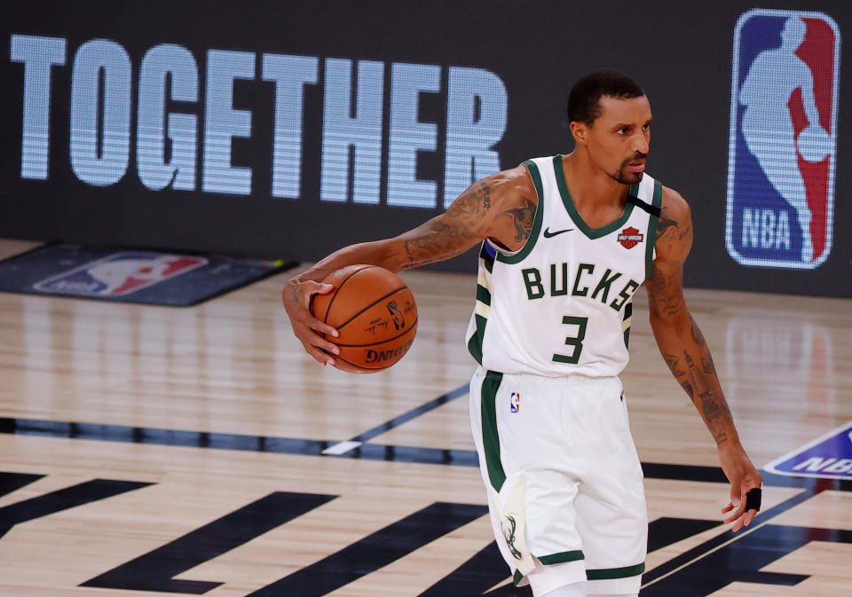 George Hill was a leader in the decisions that led to this week's NBA player strike. (Kevin C. Cox/Getty Images)