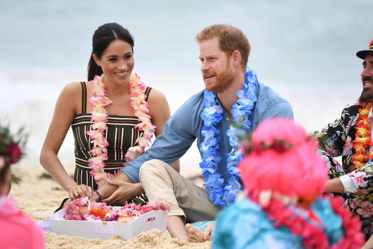 HRH Duke of Sussex, Prince Harry and HRH Duchess of Sussex, Meghan Markle on October 18, 2018 in Sydney, Australia.