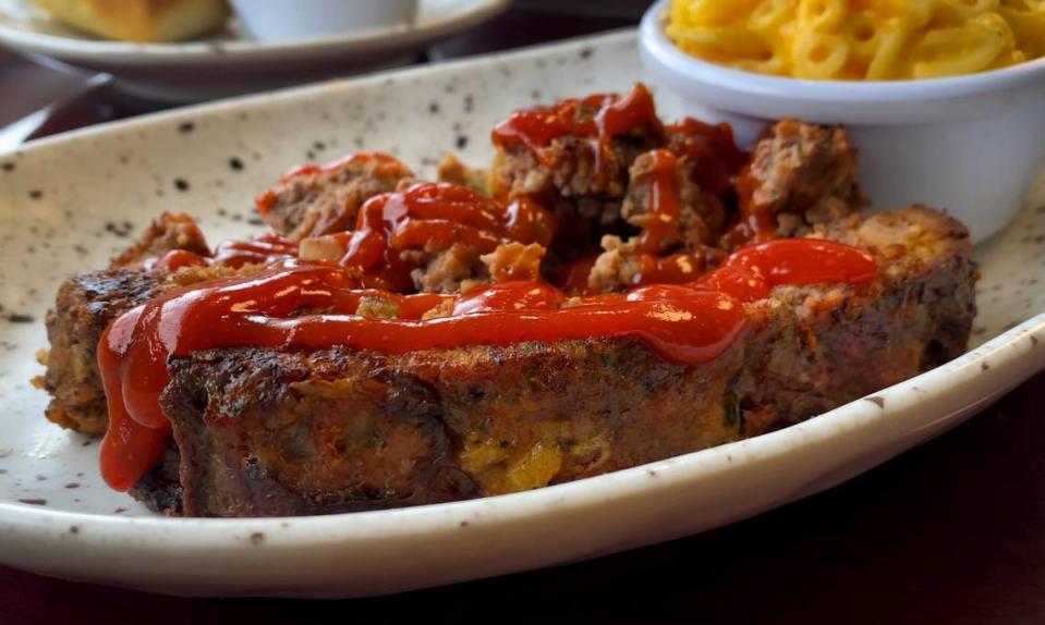 Ruth Ann’s Restaurant in Columbus, Georgia has a meatloaf inspired by former President Donald Trump. 02/29/2024 Mike Haskey/mhaskey@ledger-enquirer.com