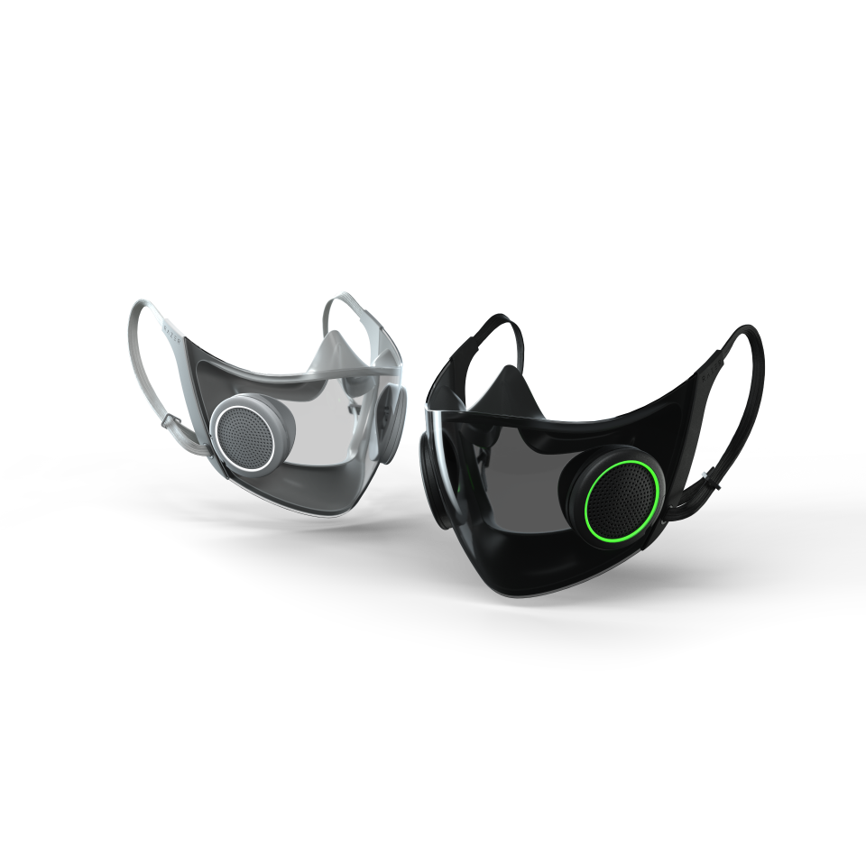 Razer's Project Hazel, which the company boasts is the world’s smartest and most socially friendly face mask, has a voice amplifier so your voice isn't muffled.