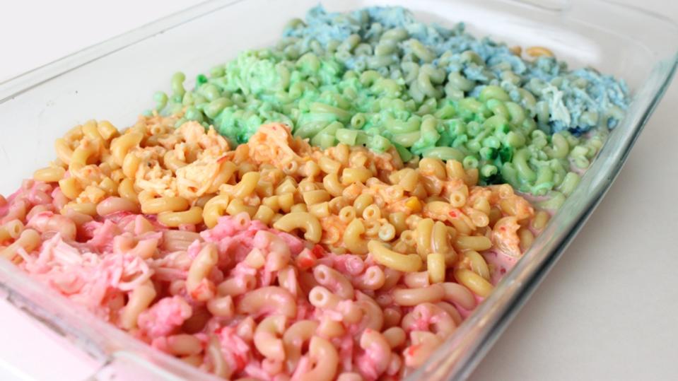 Rainbow mac and cheese is a thing that exists now