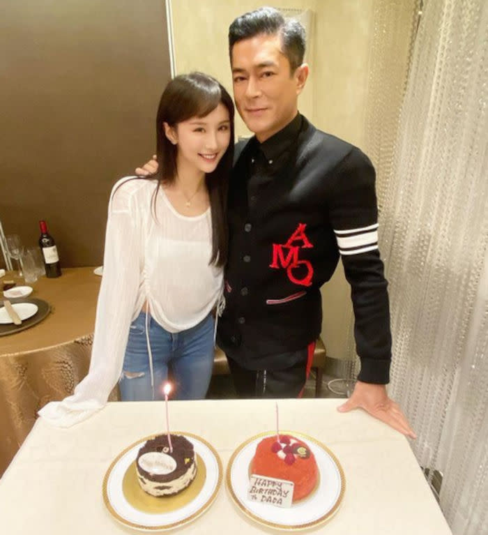 Dada with Louis Koo whom she affectionately calls Mr Boss 