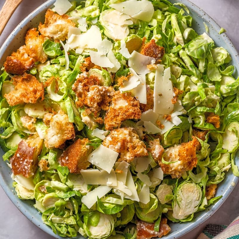 Brussels Sprouts Caesar Salad