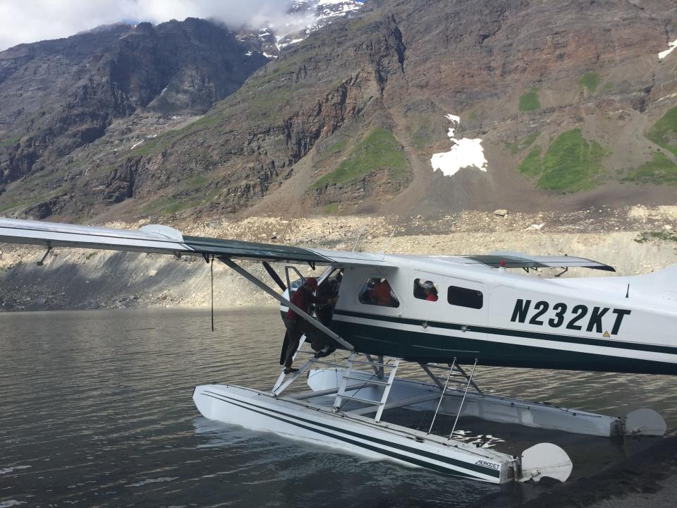 Bush plane in Denali National Park shuttling tourists and workers.