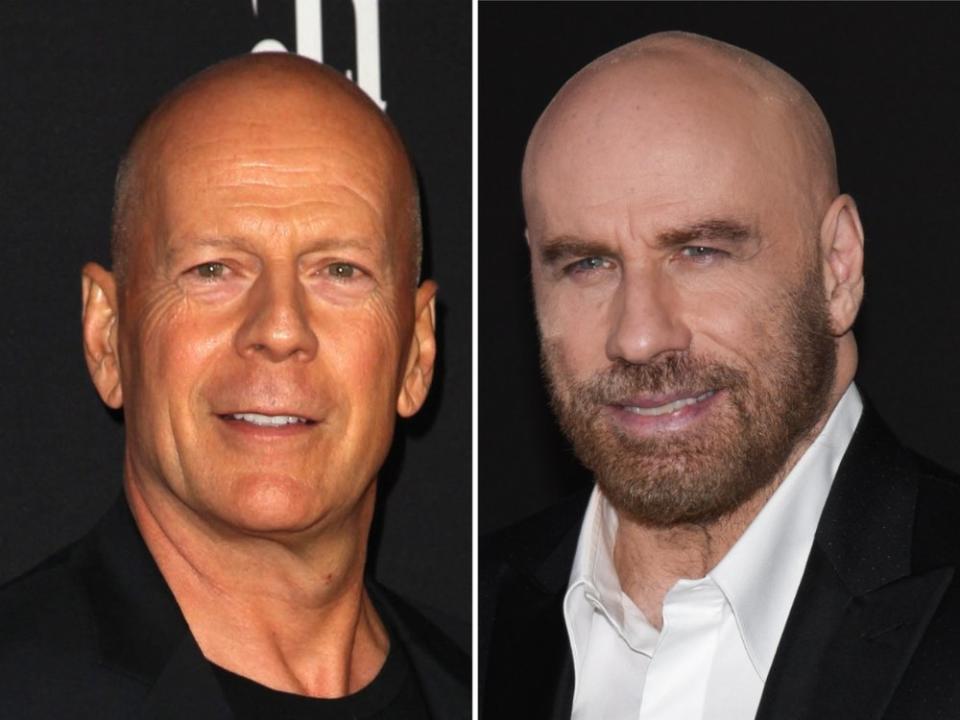 Wenn die Hollywood-Schwergewichte Bruce Willis und John Travolta aufeinandertreffen, geht es heftig zur Sache. (Bild: Billy Bennight/AdMedia/ImageCollect / F. Sadou/AdMedia/ImageCollect)