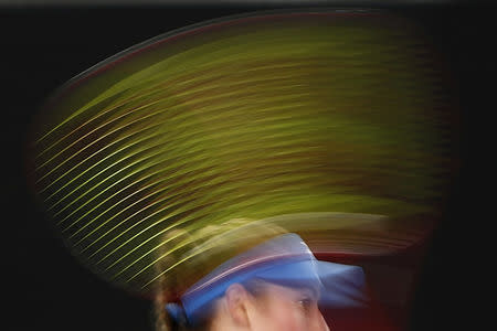 Tennis - Australian Open - Second Round - Melbourne Park, Melbourne, Australia, January 17, 2019. Slovenia's Tamara Zidansek in action during the match against Japan's Naomi Osaka. REUTERS/Edgar Su