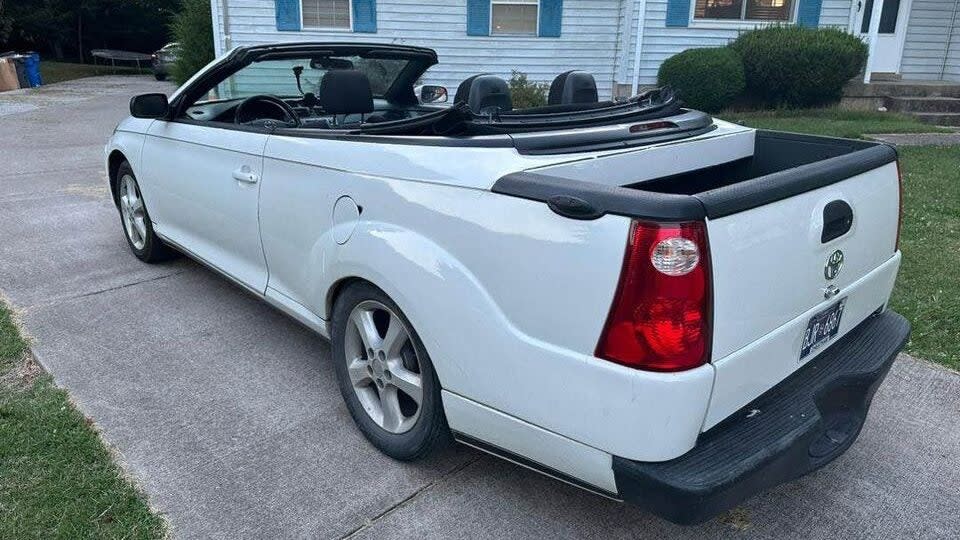 This Toyota Solara-Ford Explorer Sport Trac Mashup Is One Bizarre Convertible Pickup photo