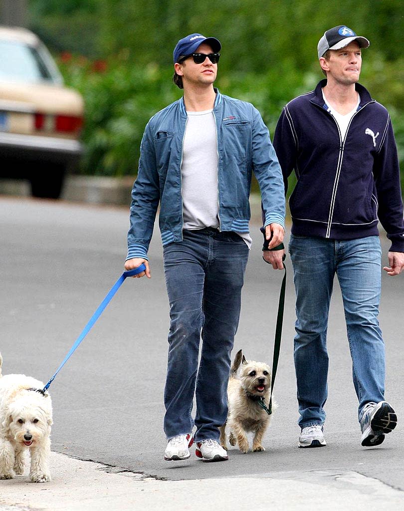 Burtka Harris Walks Dog