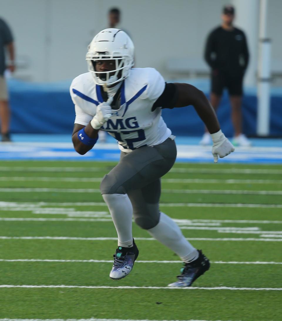 Running back Jerrck Gibson, who payed for IMG Academy in Florida last season, pledged to the Texas football team on Saturday. The Longhorns entered Sunday with six pledges to its 2024 class but hope to add more during a busy on-campus visit.