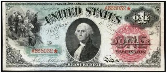 Dinero Americano De Cerca. Billetes De 1 Dólar Estadounidense Con