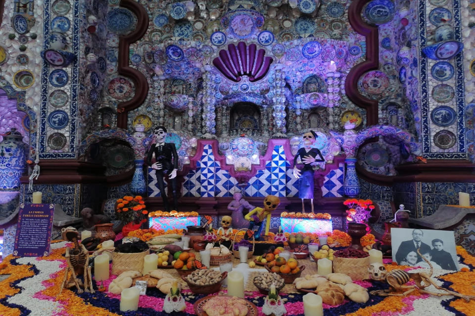 Ofrenda día de muertos 2023 en Casa del Risco 