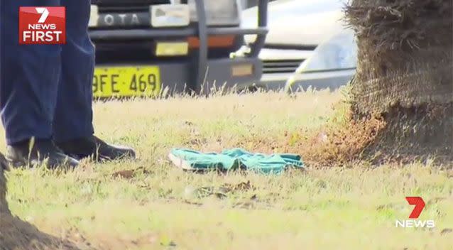 Police gathered evidence at the scene. Source: 7News