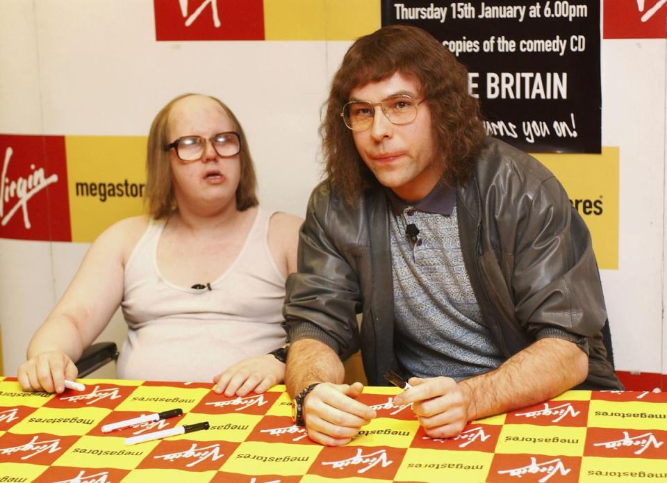 Lucas and Walliams as characters Lou and Andy (Steve Finn / Getty Images)