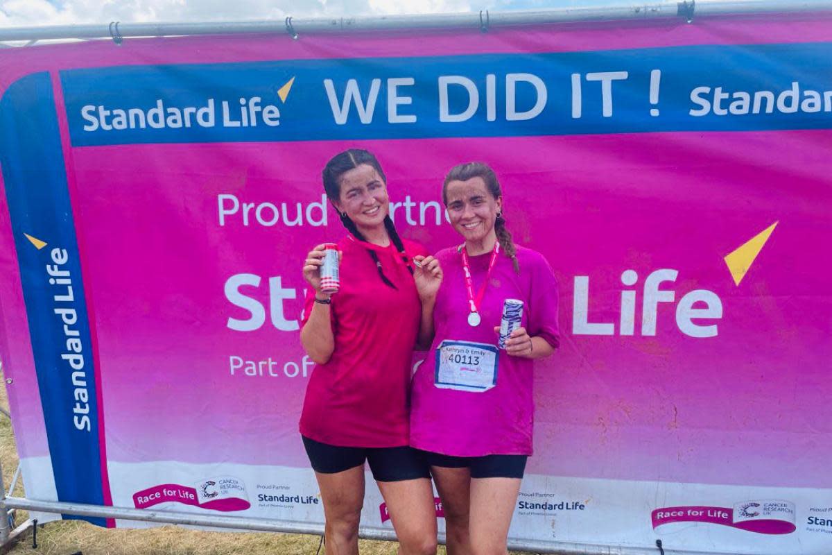 Kathryn and Emily took part in Pretty Muddy last year <i>(Image: supplied)</i>