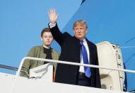 Trump departs Joint Base Andrews in Maryland