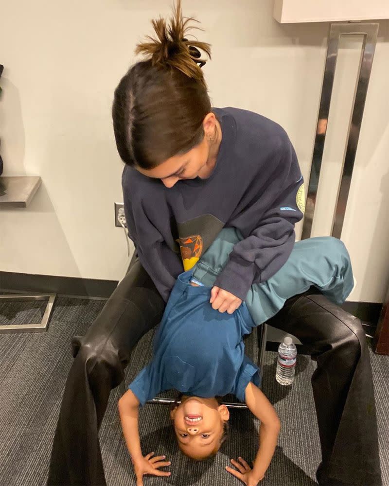 Kendall Jenner and nephew Saint | Kendall Jenner/Instagram