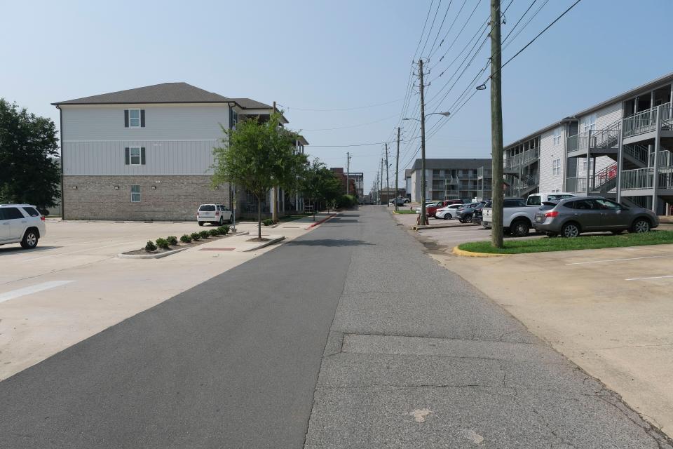 The spot down Grace Street where the Jeep, with Cedric Johnson, Jamea Harris and Asia Humphrey, turned back around in the direction of Brandon Miller and Jaden Bradley's cars near University Boulevard on Jan. 15. The photo of this spot was taken on May 25.