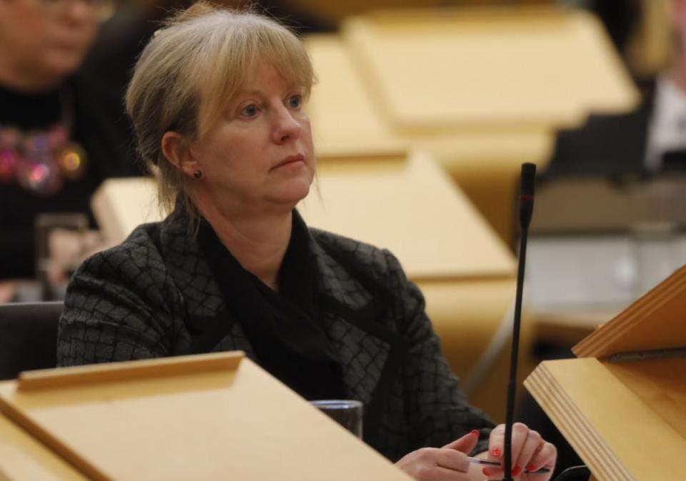 The National: Deputy FM Shona Robison makes a statement to the Scottish Parliament on October 31