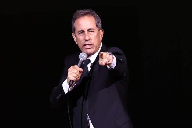 Jerry Seinfeld performs at Carnegie Hall in 2023.  - Credit: Jamie McCarthy/Getty Images/Good+Foundation