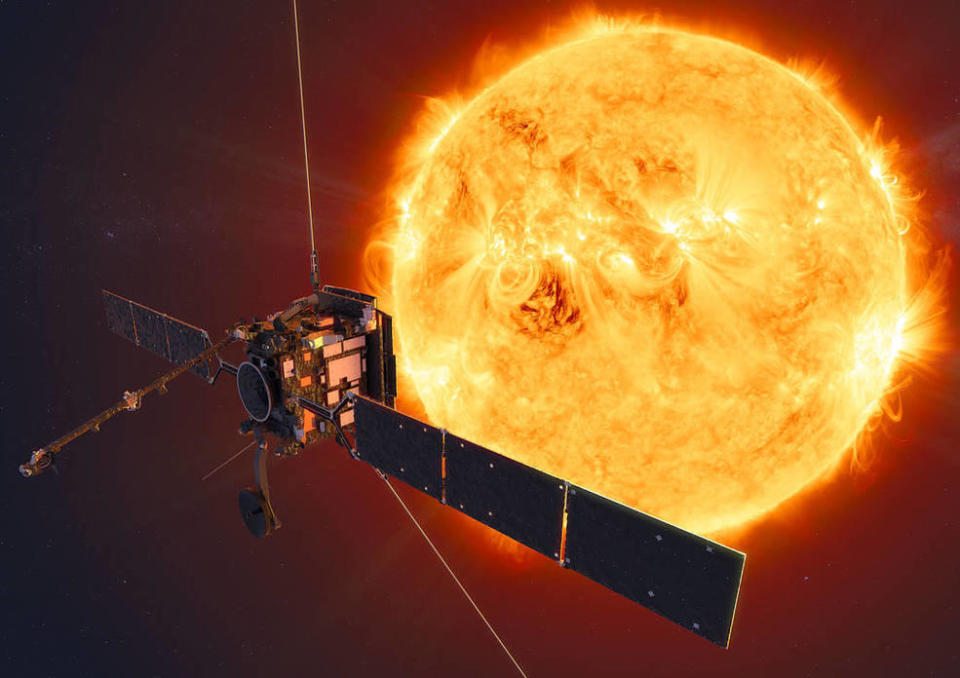 ESA/NASA's Solar Orbiter is returning its first science data, including images of the Sun taken from closer than any spacecraft in history. / Credit: ESA/ATG Medialab