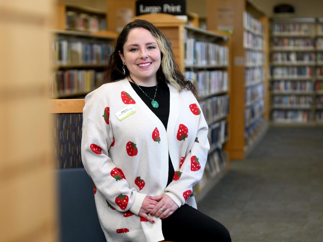 Amber Ollis serves as the community engagement librarian at the North Canton Public Library and also coordinates senior events at the North Canton Civic Center.