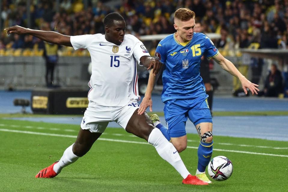 Kurt Zouma (left) could make his West Ham debut against Southampton (AFP via Getty Images)