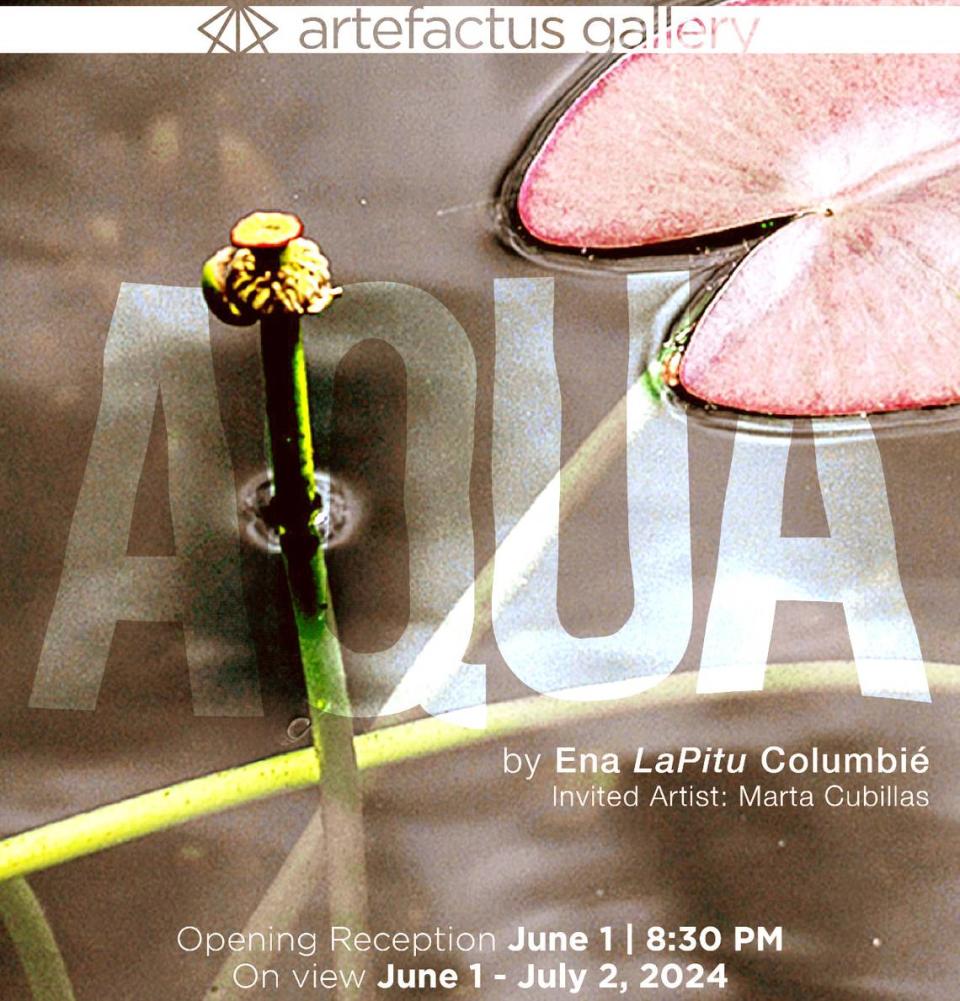 Última fecha de Exposición “Aqua” proyecto de arte y literatura en Artefactus Cultural Center.