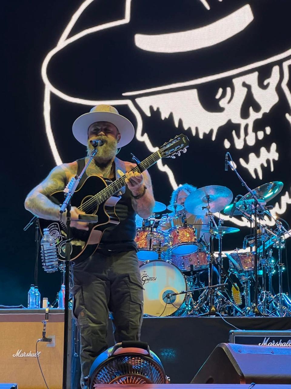 Zac Brown of the Zac Brown Band performs on Saturday night during the Concert for Legends at Tom Benson Hall of Fame Stadium in Canton. The show closed out the major events of the Pro Football Hall of Fame Festival.