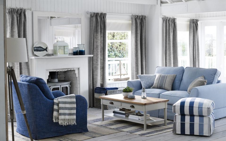 Sofas in a nautical colour palette, all by John Lewis - John Lewis